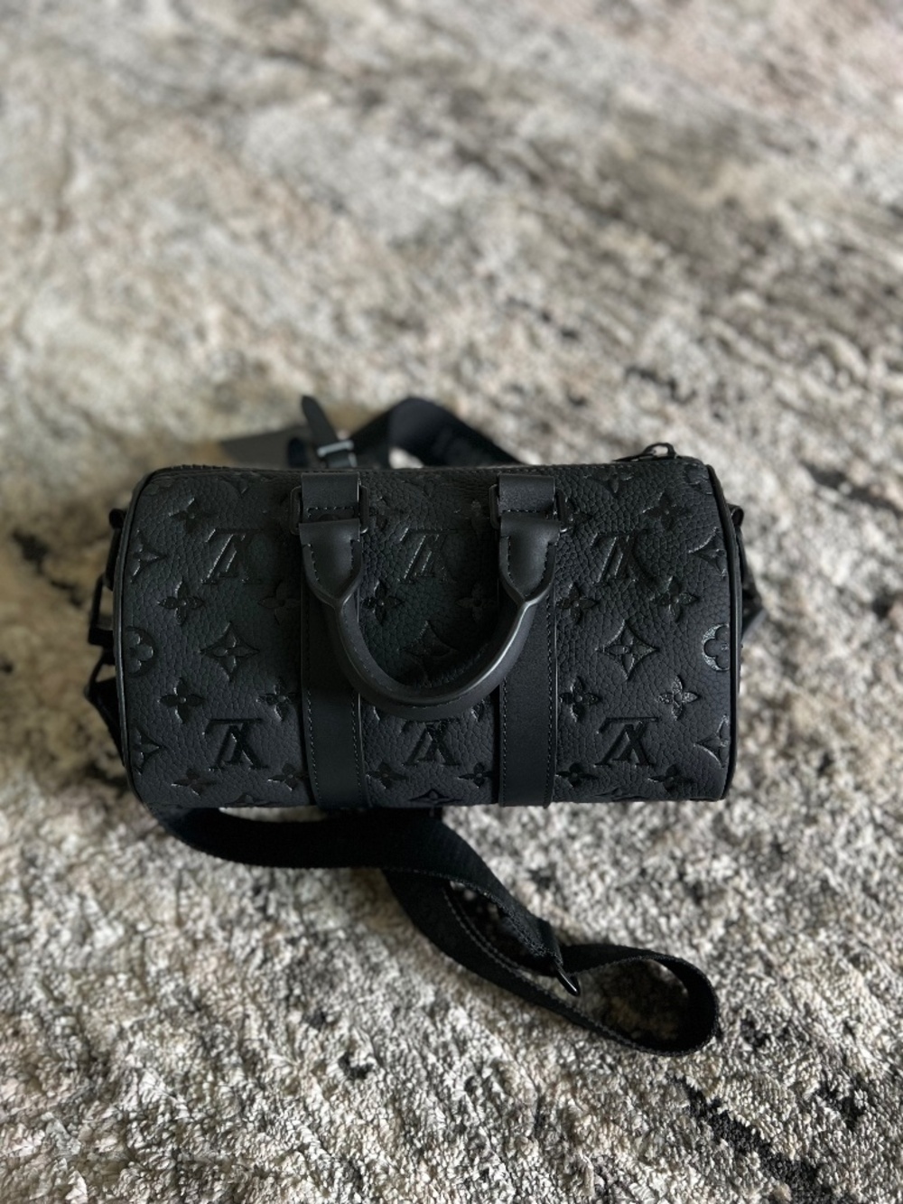 Black LV Bandouliere